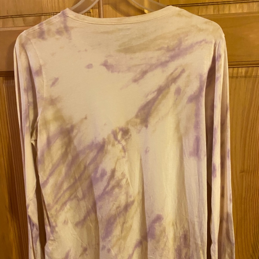 Madewell long sleeved Tshirt. Purple tie dye.